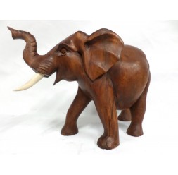 **Elefante de Madeira 20cm