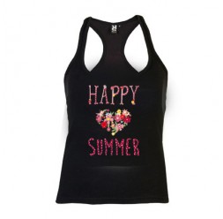 **A-38 T-Shirt Frau Erwachsener Happy Summer 