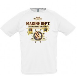 **A-42 Camiseta Marine Helm adulto unissex 