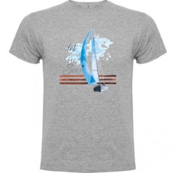 **A-46 Adult unisex shirt Watercolor Boat 