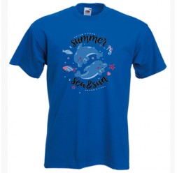 **G-65 Kindisches T-Shirt Dolphins sea 