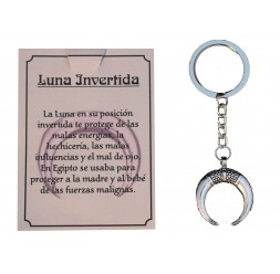 **Keychain Luna Invertida (Zinc Alloy)