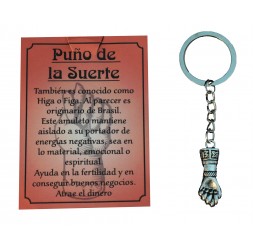 **porte-clés Puño de la Suerte (alliage de Zinc)