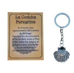 **porte-clés La Concha Peregrina (alliage de Zinc)