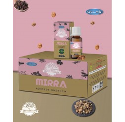 **Boîte 12 pots de 10 ml d’huiles parfum Mirra organique 100% naturel ULLAS