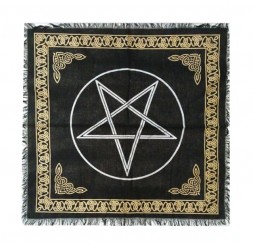 **Guardanapo Pentagrama para cartas/altar 60x60cm 100% algodão